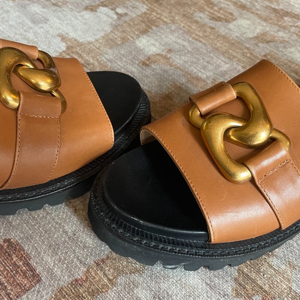 Aerosoles Women's Lima Slide Sandal Camel Size 9M - Picture 5 of 11